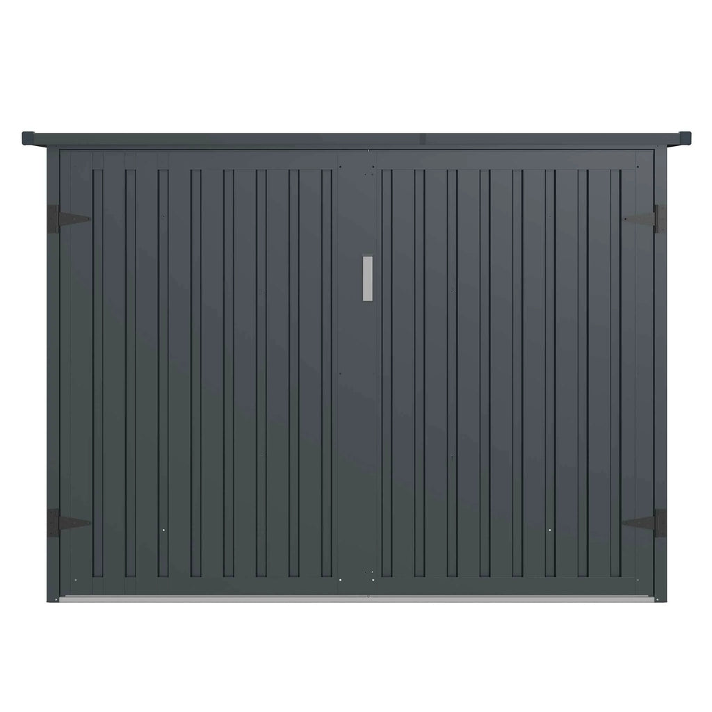 Fornorth Fahrradgarage für vier Fahrrder 203 x 198 x 157 cm, Dunkelgrau
