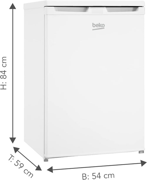Beko FSE1074N b100 Tisch-Gefrierschrank, 95 l Gefrieren, Stand-Gefrierschrank, MinFrost minimale Eisbildung, 37 dB, Weiß