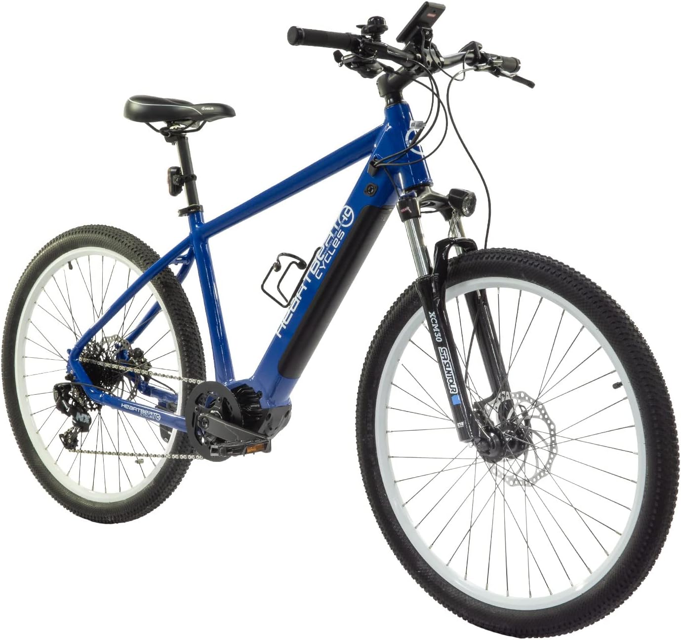 Highphoria Elektrofahrrad Erwachsene, 250W 25 km/h E-Bike mit Batterie, Starker Motor, Kettenschaltung, E-Mountainbike mit Hydraulische Federgabel Pedelec für Damen & Herren
