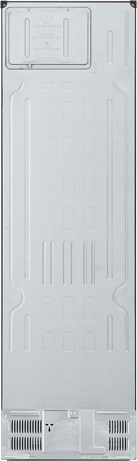 LG GBV22NCCEP Kühl-/Gefrierkombination – Smart Inverter Compressor, Total No Frost, Modern Flat Door Design, Matt Schwarz Metallic, Energieeffizienz A