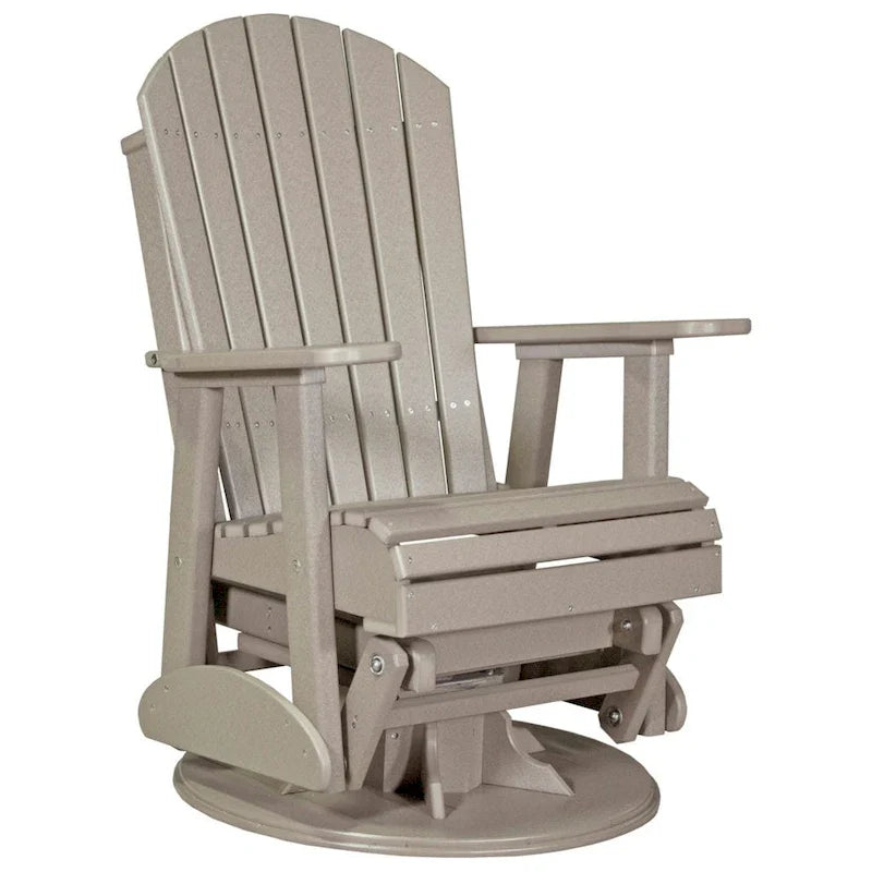 Poly Lumber Adirondack Swivel Glider Chair