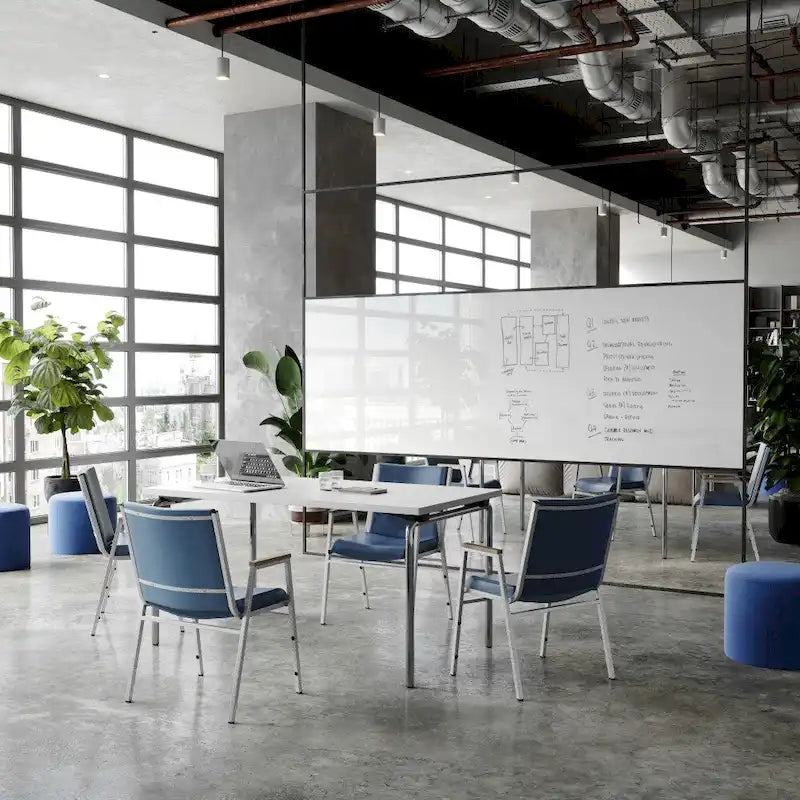 Heavy Duty Stack Chair with Arms - 21D x 21W x 31H