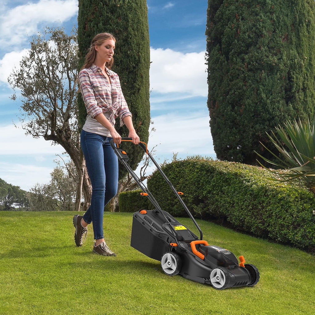 Worx Nitro 34 cm Akku-Rasenmher, Elektrischer Rasenmher, WG779E, 40 V PowerShare PRO 2 STK. 2,5 Ah Akku (Akkus & Ladegert inklusive)