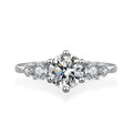 1CT Moissanite Engagement Ring