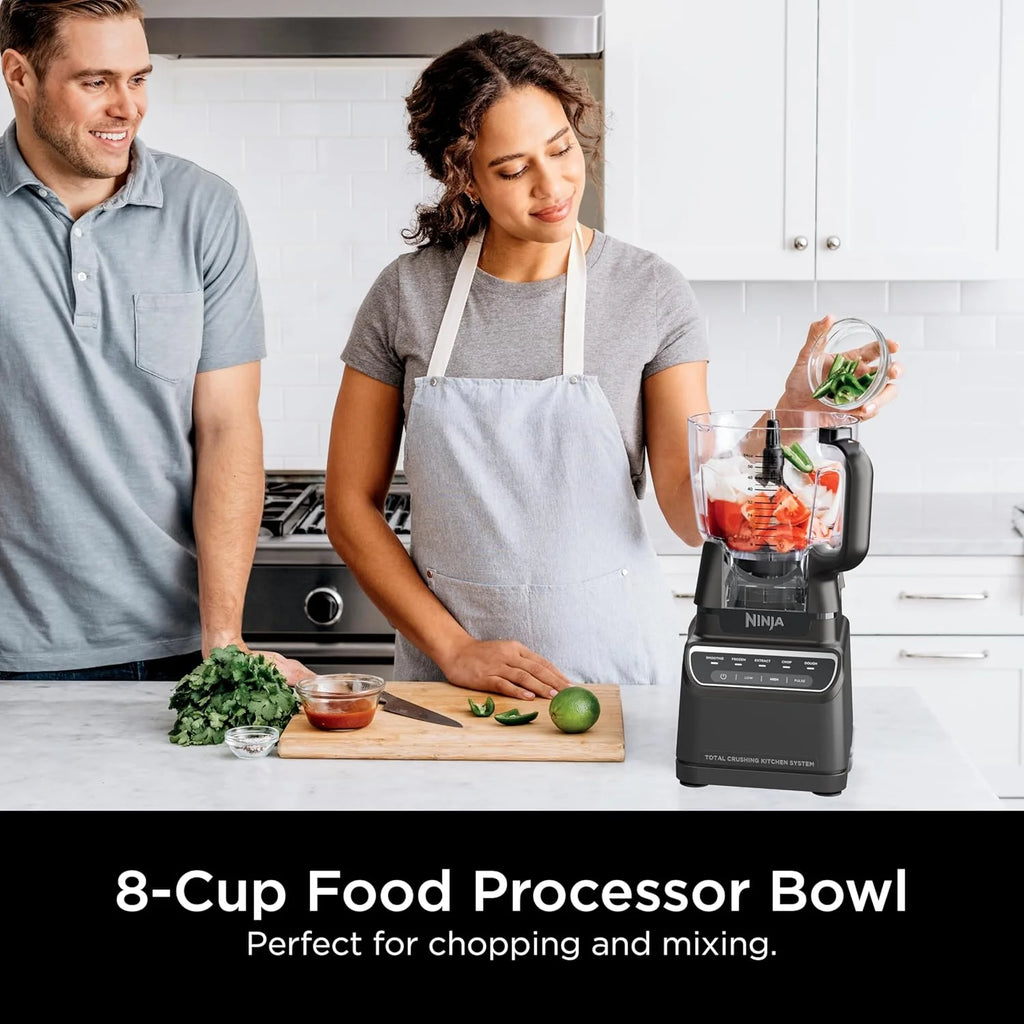Ninja Mega Kitchen System, 1500-Watt, 72-Ounce Full-Size Blender and 8-Cup Food Processor with (2) 16-Ounce To-Go Cups