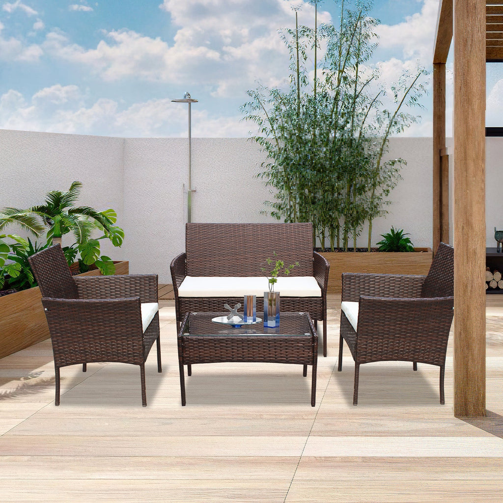 Sonnewelt Polyrattan Sitzgruppe Gartenmbel Set