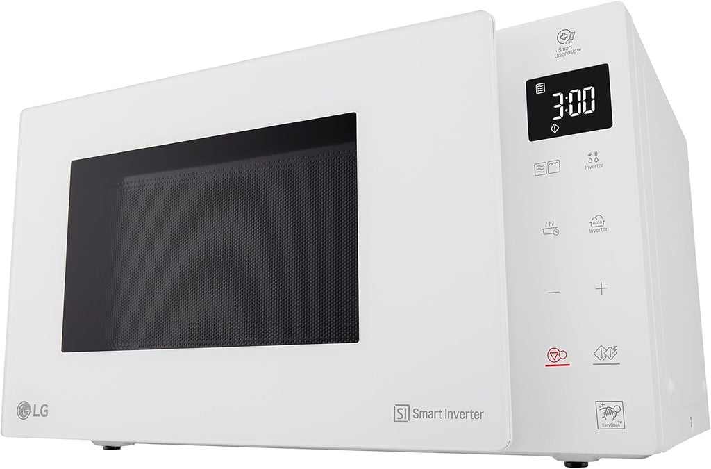 LG MH6535GIS Mikrowelle mit Inverter Technologie & Quarz Grill, 25 Liter Kapazitt, 1000 W, Automatikprogramme, einstellbare Leistungsstufen für optimales Garen und EasyClean-Funktion, Schwarz