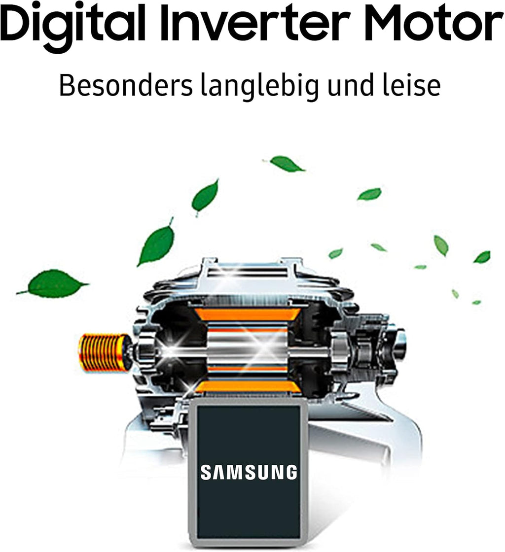 Samsung Kühl-Gefrier-Kombination, Kühlschrank mit Gefrierfach, 203 cm, 390 l Gesamtvolumen, 114 l Gefrierteil, AI Energy Mode, Edelstahl-Look, RL38C600CSA/EG