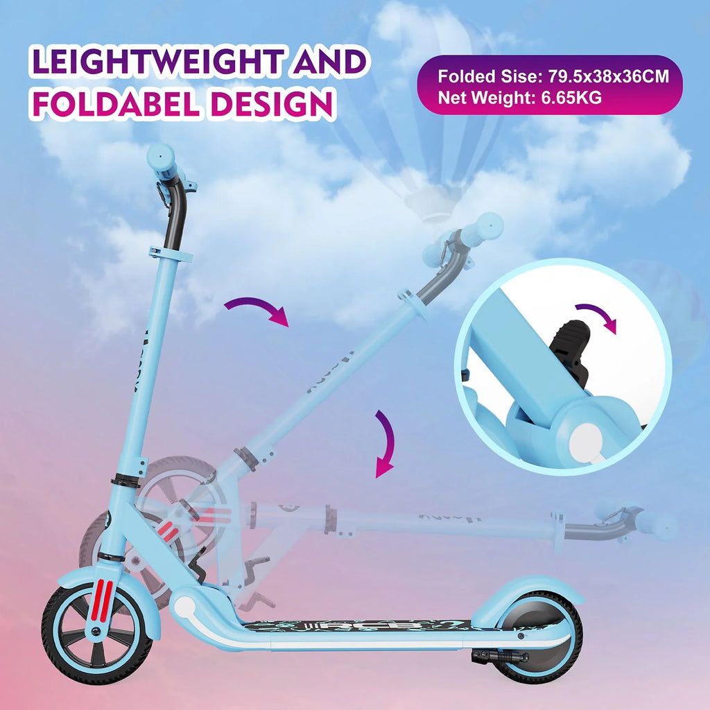 RCB R11 Kid E-scooter mit RCB Logo - Leichter Elektroroller für Kinder