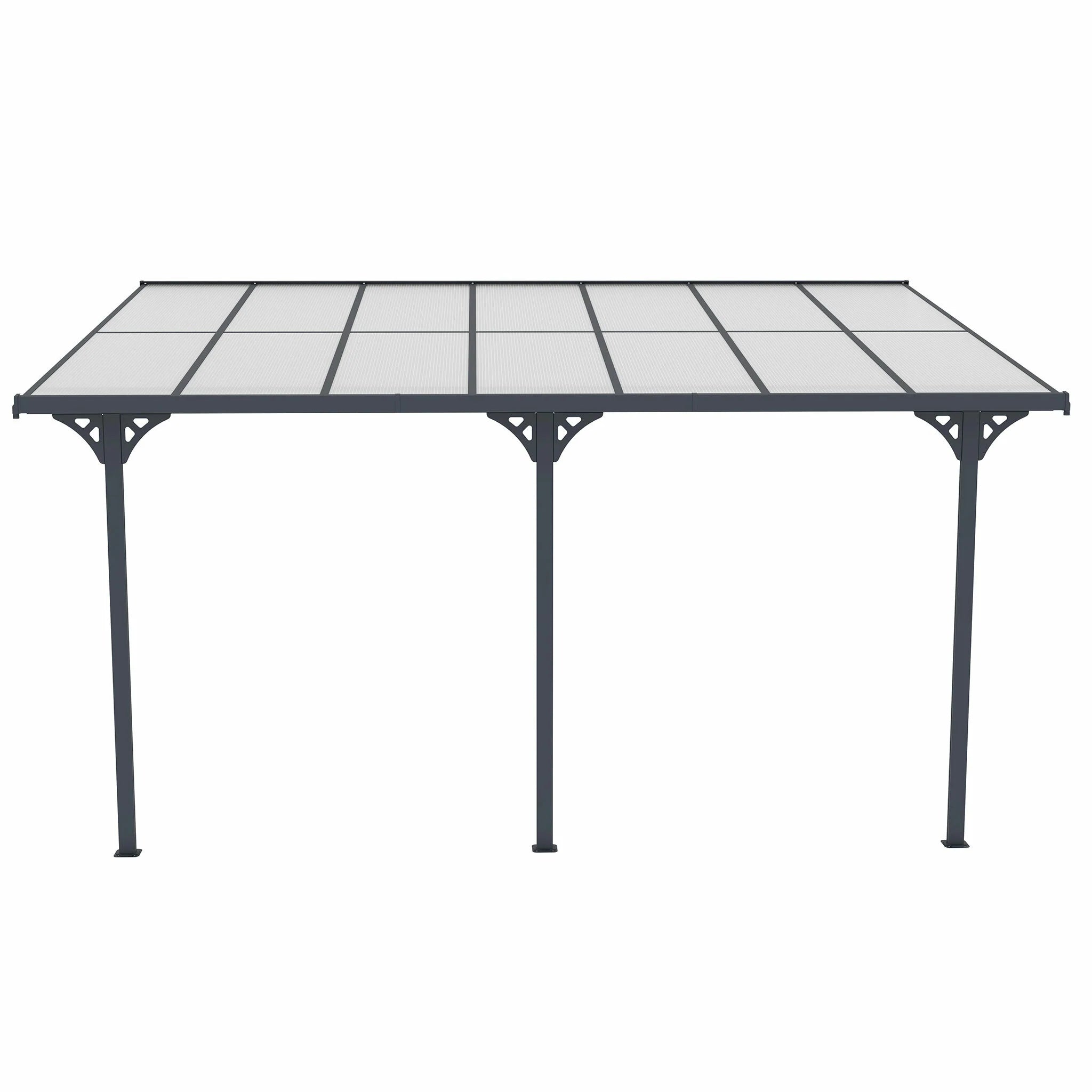 Fornorth Terrassenüberdachung 435x300x225-270cm