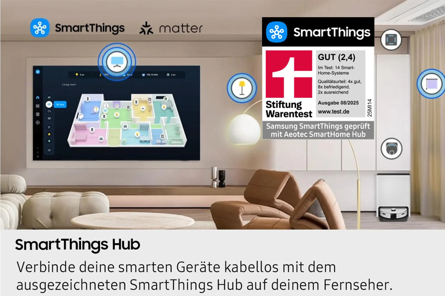 Samsung Crystal UHD 4K U7099F 55 Zoll (138 cm) LED Fernseher, Crystal Prozessor 4K, MetalStream Design, SmartThings, Knox Security, Gaming Hub, AI Upscaling, Kostenlose Inhalte, Smart AI TV