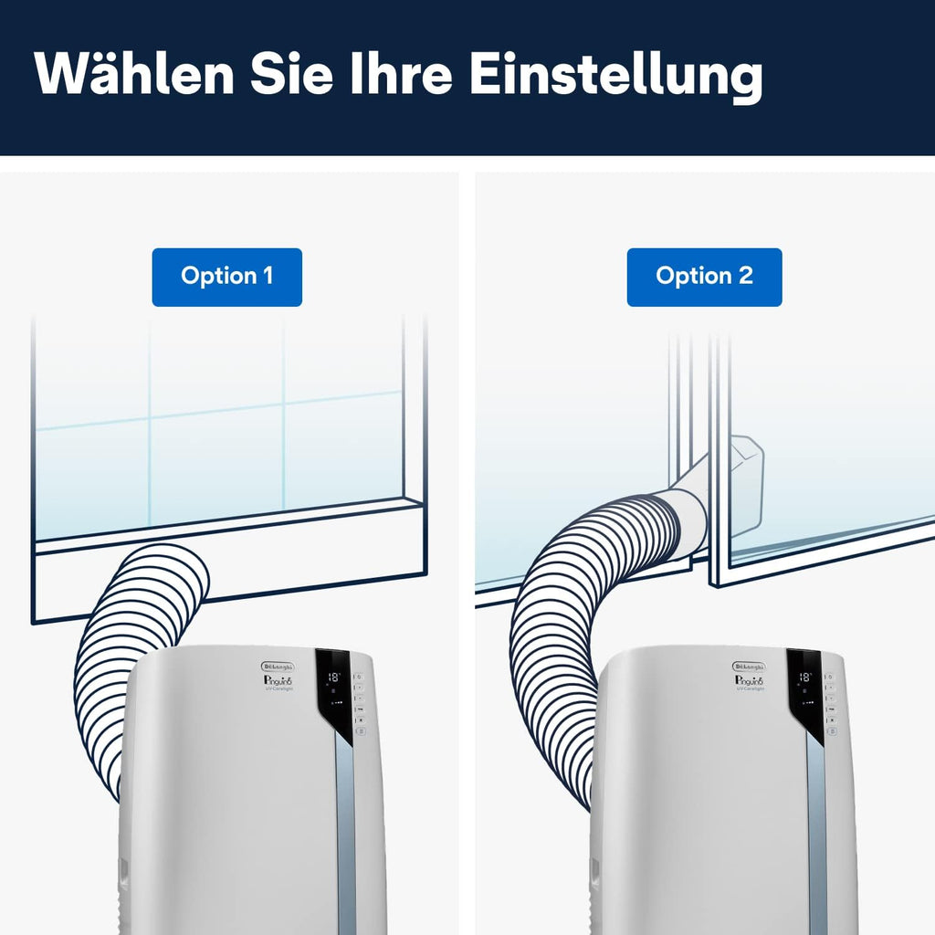 De'Longhi Pinguino PAC EL112 CST WiFi, Mobile Klimaanlage mit MyEcoRealFeel-Technologie für Räume bis zu 110 m³,11.000 BTU/h, 2,9 kW, 63 dB, Entfeuchtungsfunktion, A+, App- und Sprachsteuerung, Weiß