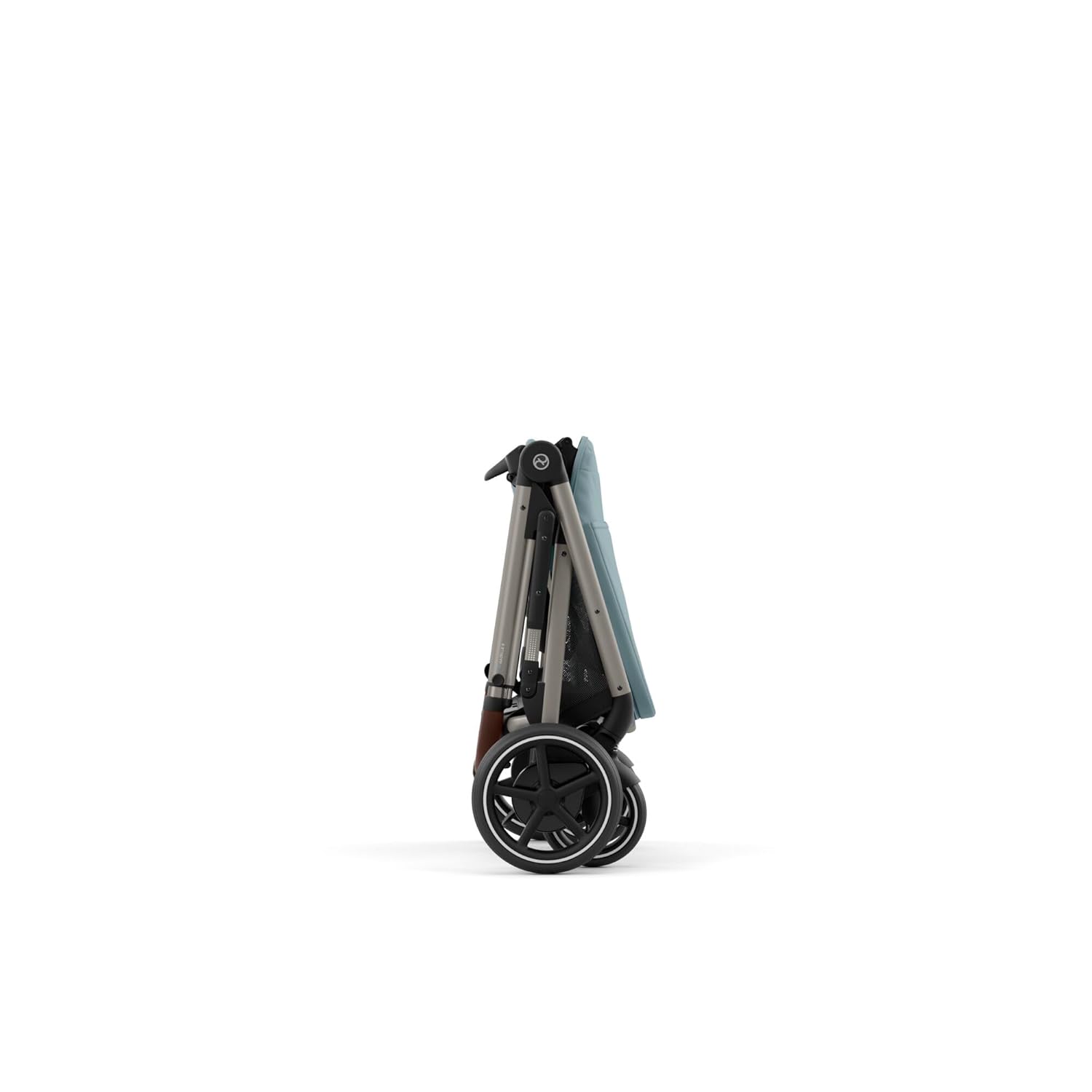 CYBEX Gold Kinderwagen e-GAZELLE S, Ab Geburt bis ca. 4 Jahre, Max. 22 kg (Single-Modus) / 2x 22 kg (Duo-Modus), All-in-1-System mit E-Antrieb und 20+ Konfigurationen, Moon Black