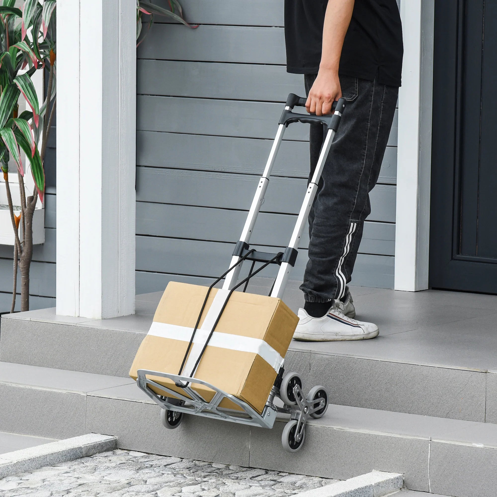 Durhand Treppensteiger Sackkarre 6 Räder faltbar Aluminium
