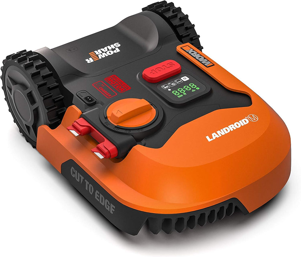 WORX Landroid M WR141E Mhroboter/Akkurasenmher für kleine Grten bis 500 qm/Selbstfahrender Rasenmher für einen sauberen Rasenschnitt, Bunt