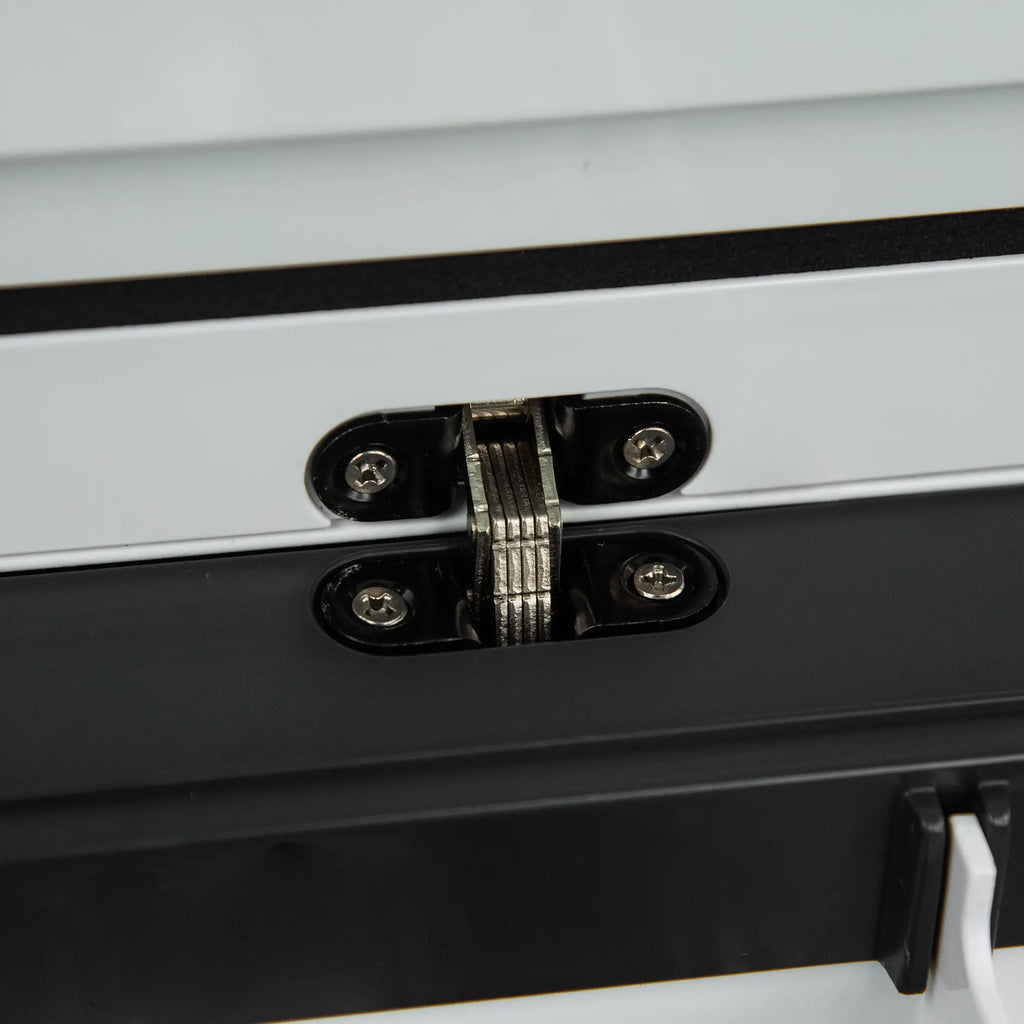 Outsunny Auto-Kühlschrank Kompressor LCD-Panel Batterieschutz Weiß