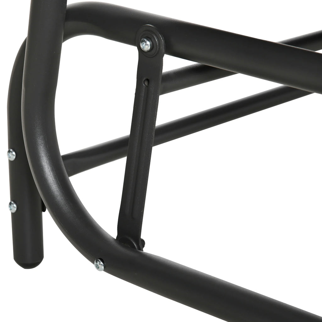 Outsunny Polyrattan Schaukelbank 2-Sitzer Braun