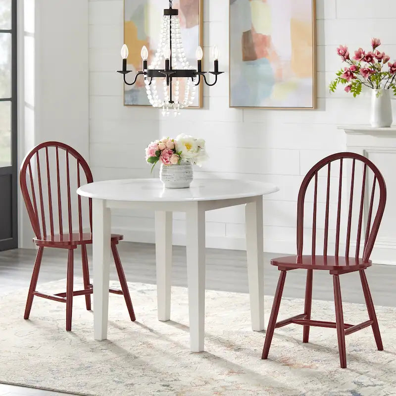 Simple Living Rollo Solid Wood 3-piece Drop-Leaf Dining Set
