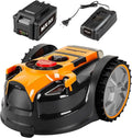LawnMaster VBRM16 OcuMow Mhroboter für geeignet für bis zu 100 qm-Selbstfahrender Rasenmher Roboter mit MX 24V 4.0Ah Lithium-Ionen Akku Ohne Kabel