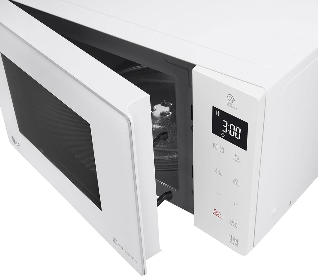 LG MH6535GIS Mikrowelle mit Inverter Technologie & Quarz Grill, 25 Liter Kapazitt, 1000 W, Automatikprogramme, einstellbare Leistungsstufen für optimales Garen und EasyClean-Funktion, Schwarz