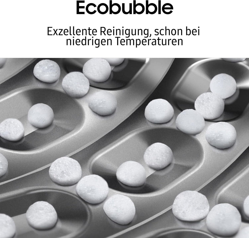 Samsung WW8NK52K0VW/EG Waschmaschine, 8 kg, 1200 U/min, SLIM Platzsparer, Ecobubble, AddWash, Hygiene-Dampfprogramm, Weiß