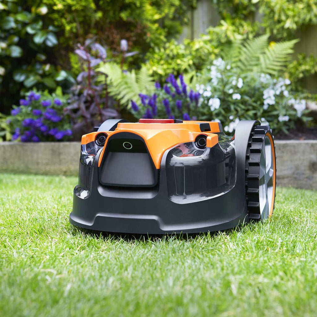 LawnMaster VBRM16 OcuMow Mhroboter für geeignet für bis zu 100 qm-Selbstfahrender Rasenmher Roboter mit MX 24V 4.0Ah Lithium-Ionen Akku Ohne Kabel