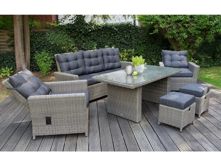 Alu-Luxus Dining-Set »Asti«, 6-teilig