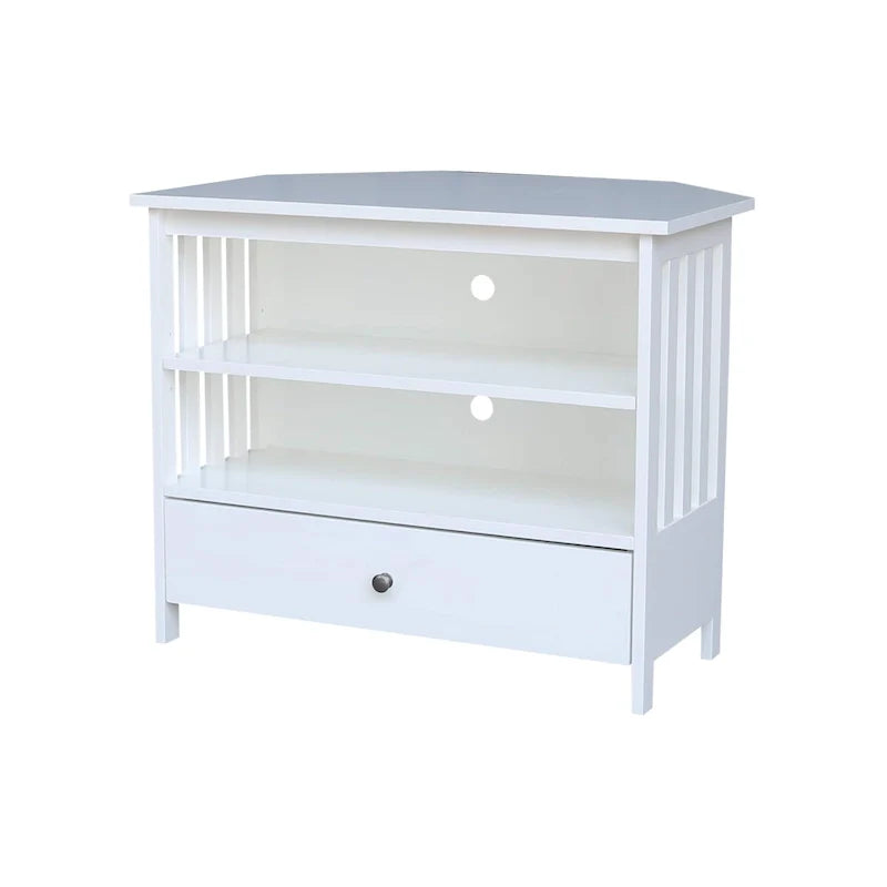 Solid Hardwood Mission Corner TV Stand