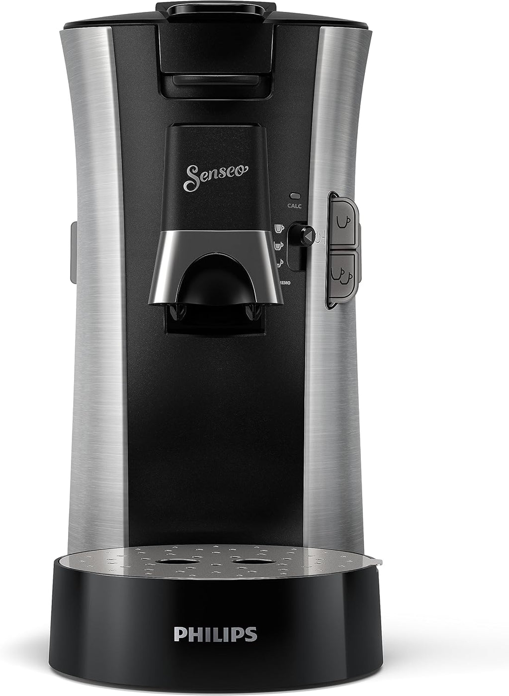 Philips Senseo Select CSA240/20 Kaffeepadmaschine (Kaffeestrkewahl Plus, Memo-Funktion, aus recyceltem Plastik), Schwarz Eco