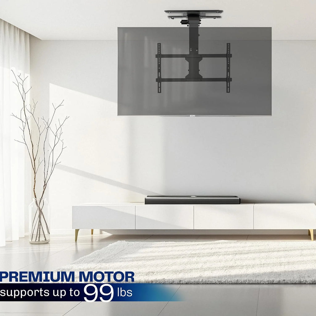 VIVO Electric Ceiling TV Mount, 37锟斤拷70", Motorized, App Control, Black