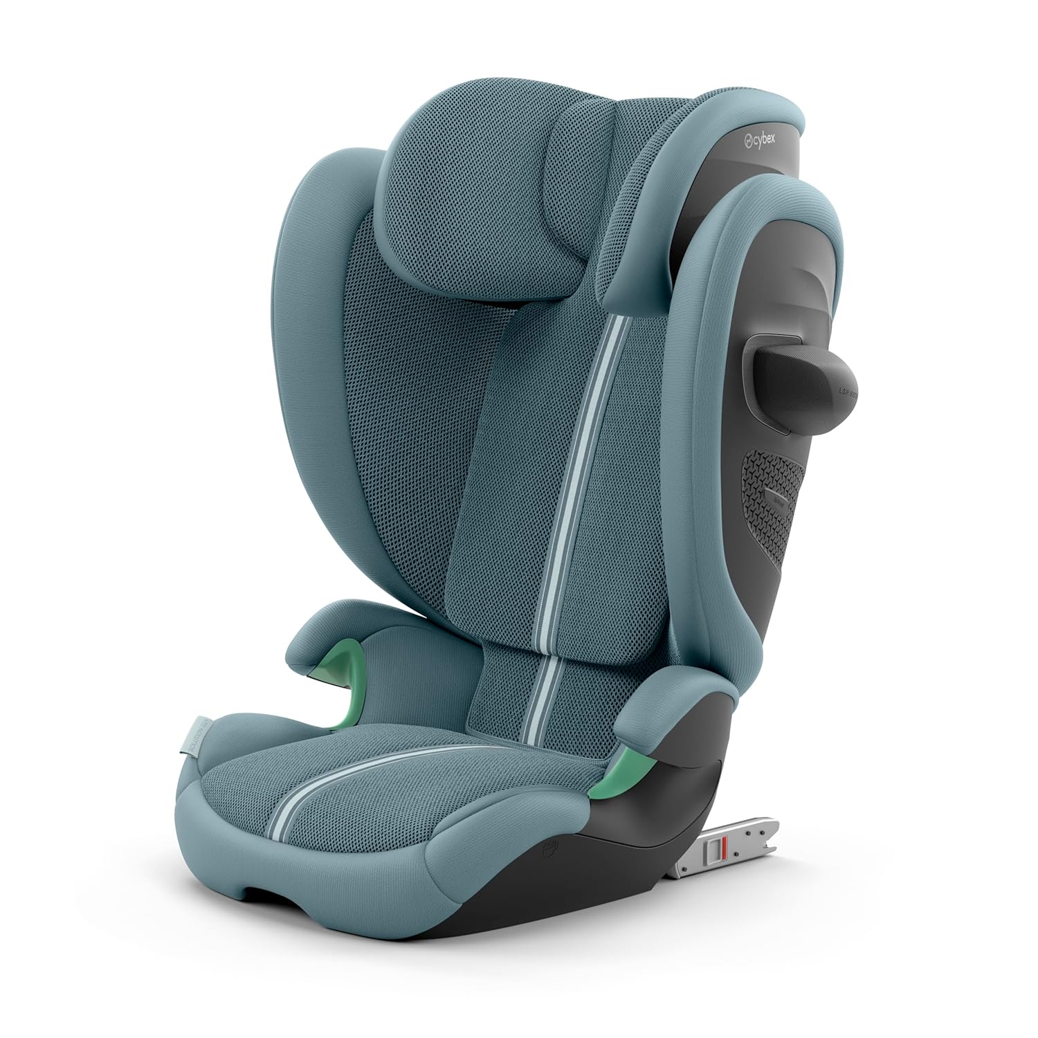 CYBEX Gold Kinder-Autositz Solution G i-Fix, Für Autos mit und ohne ISOFIX, Ab ca. 3 bis 12 Jahre (100 - 150 cm), Ab ca. 15 bis 50 kg, Lava Grey