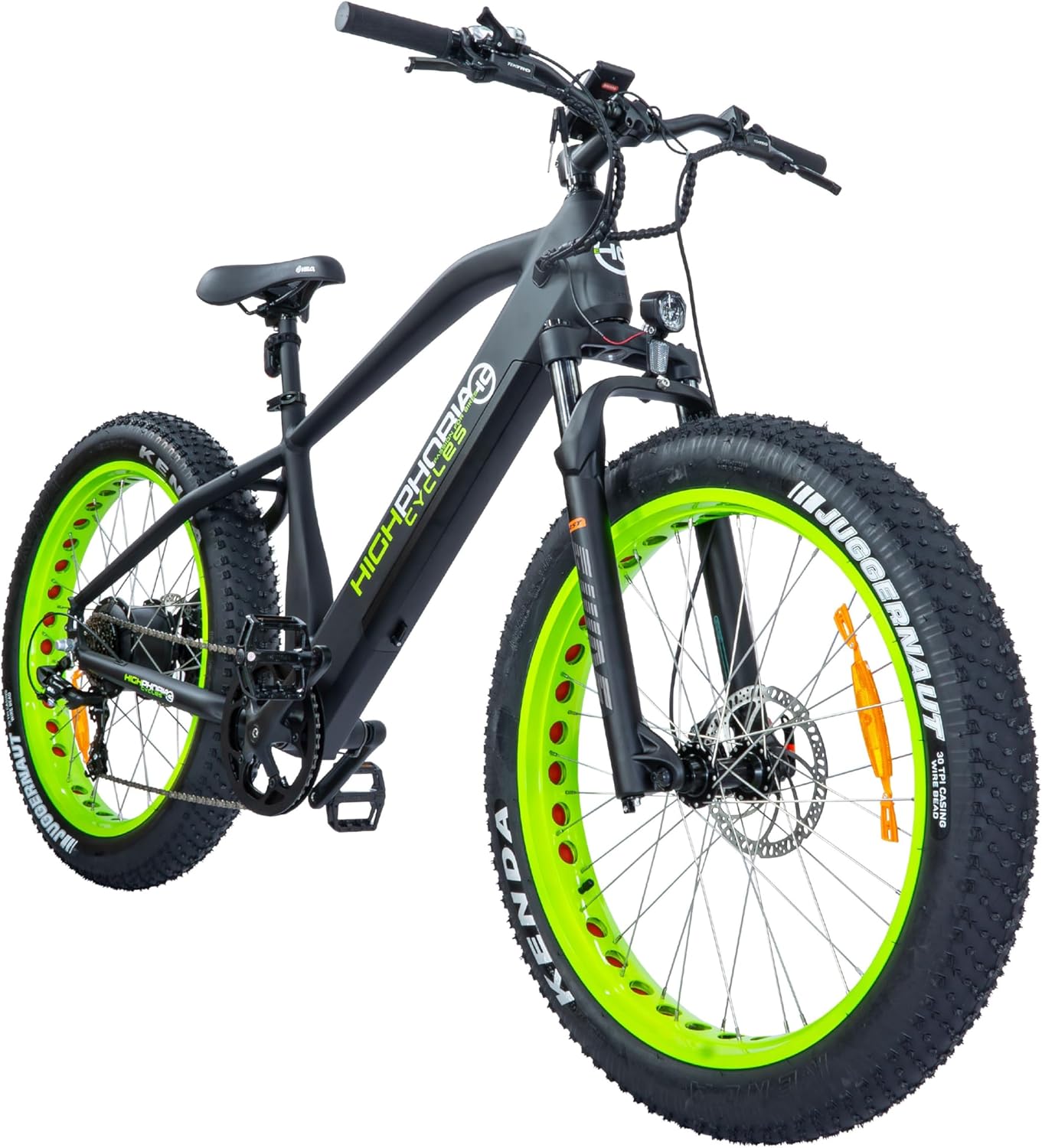 Highphoria Elektrofahrrad Erwachsene, 250W 25 km/h E-Bike mit Batterie, Starker Motor, Kettenschaltung, E-Mountainbike mit Hydraulische Federgabel Pedelec für Damen & Herren