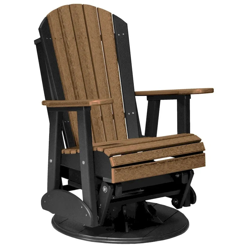 Poly Lumber Adirondack Swivel Glider Chair