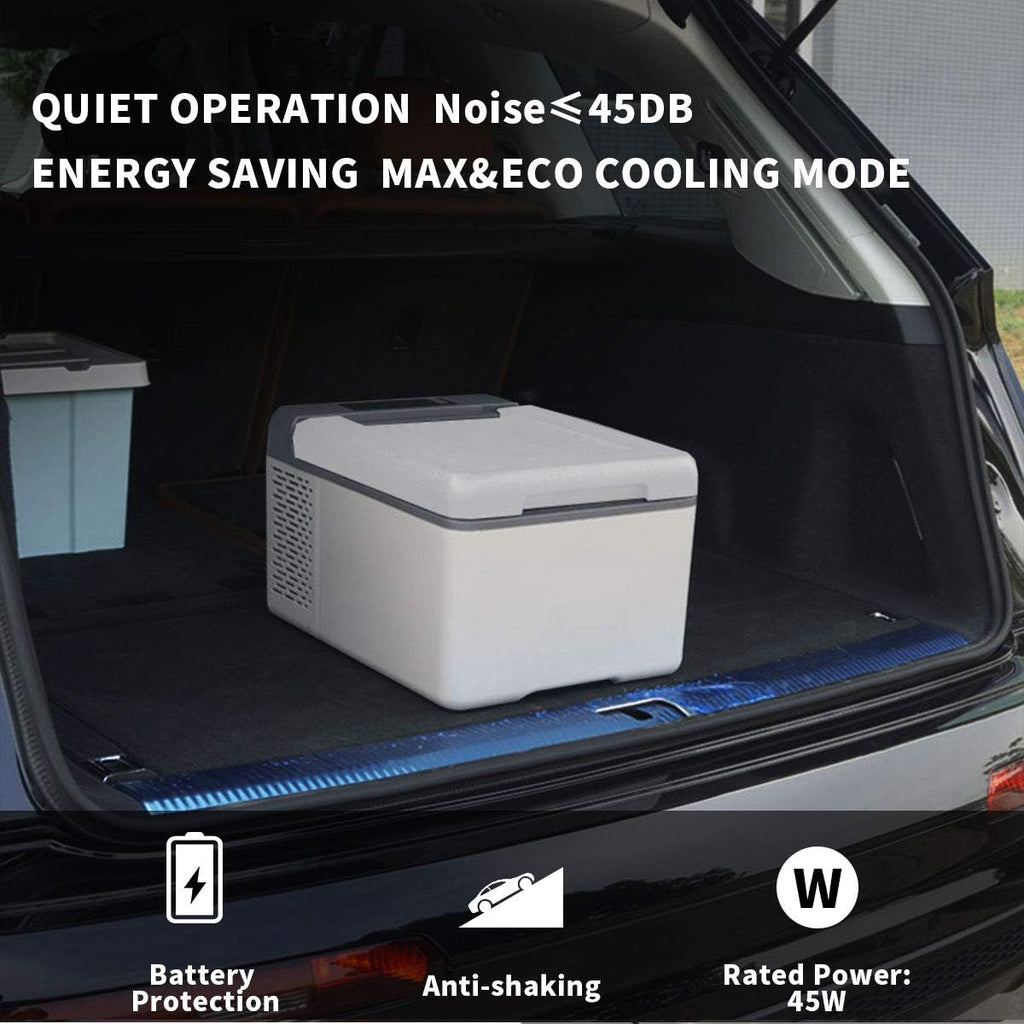 Alpicool C12 12L Cool Box 12 V Mini Fridge Electric Compressor Car Fridge Camping Freezer Box Small Portable for Car, Truck, Boat, RV with USB Connection