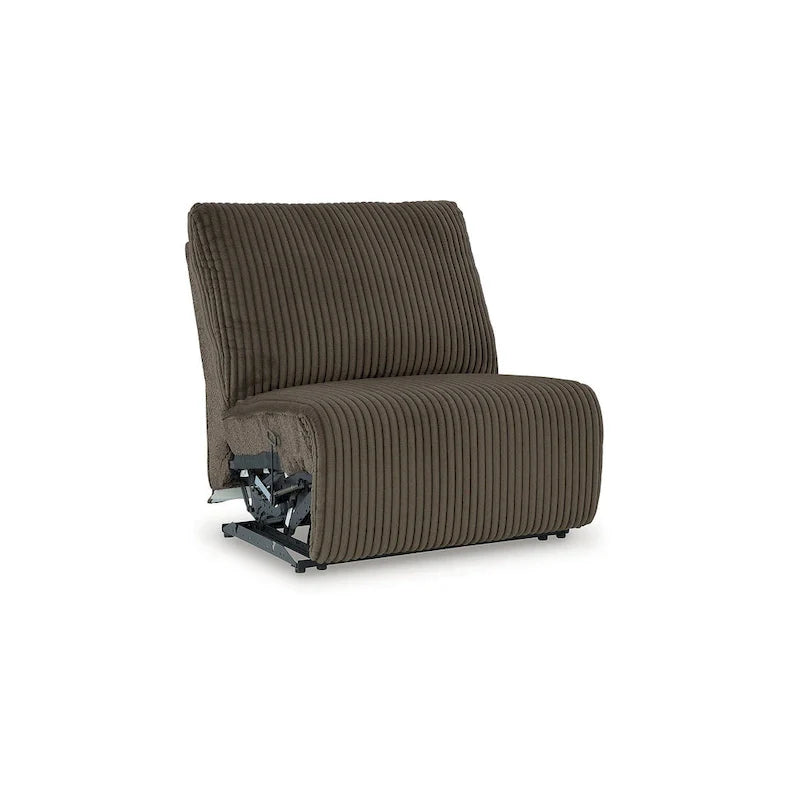 Signature Design by Ashley Top Tier Brown 6-Piece Reclining Sectional with Chaise - 147 W x 134 D x 41 H