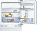 Bosch KUL15AFF0 Serie 6 Unterbau-Kühlschrank, 82 x 60 cm Nische, 123 L, Flachscharnier, Made in Germany, LED-Beleuchtung gleichmäßige Ausleuchtung, MultiBox Lagerung von Obst und Gemüse