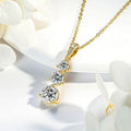 Three Stone Pendant Necklace
