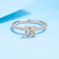Princess Cut Moissanite Ring