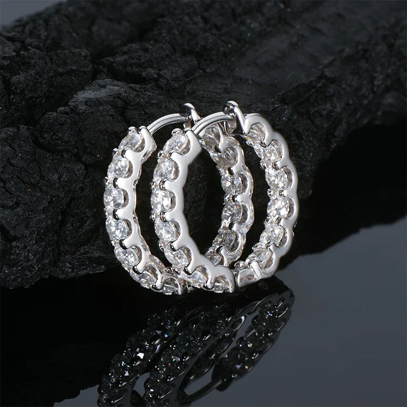 Sparkling Hoop Earrings