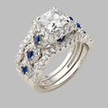 Ladies 2.6ct Princess Cut 5A Zircon Ring