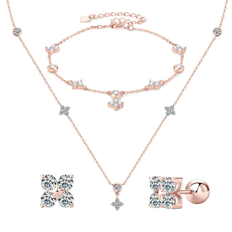 Four Leaf Clover Jewelry Set