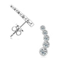 Bezel Climber Earrings