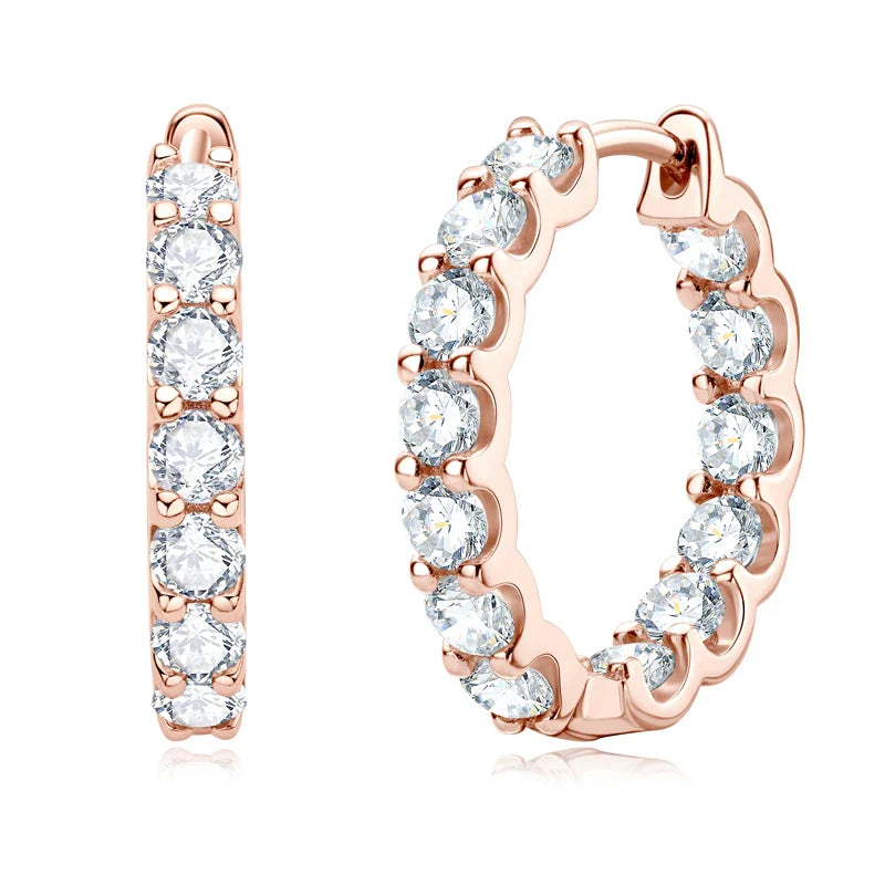 Sparkling Hoop Earrings