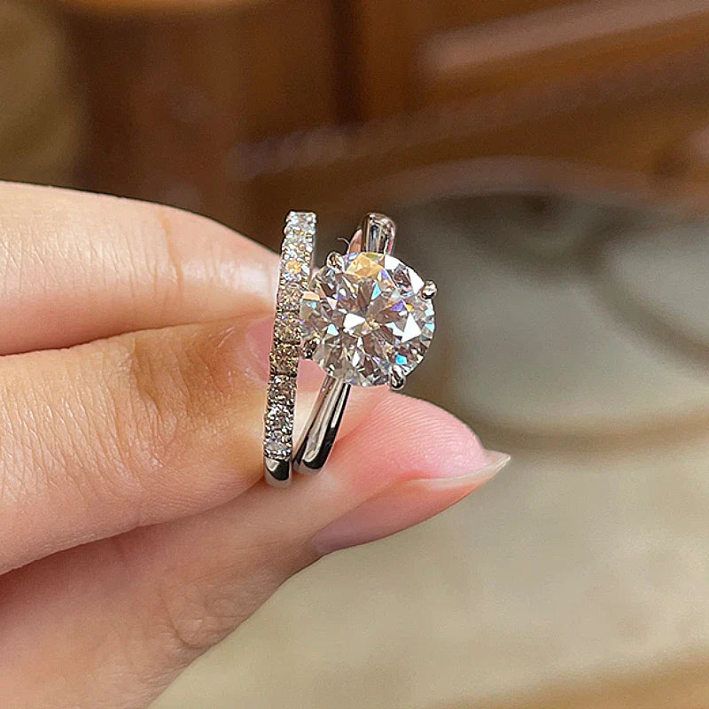 Bridal Eternity Ring Set