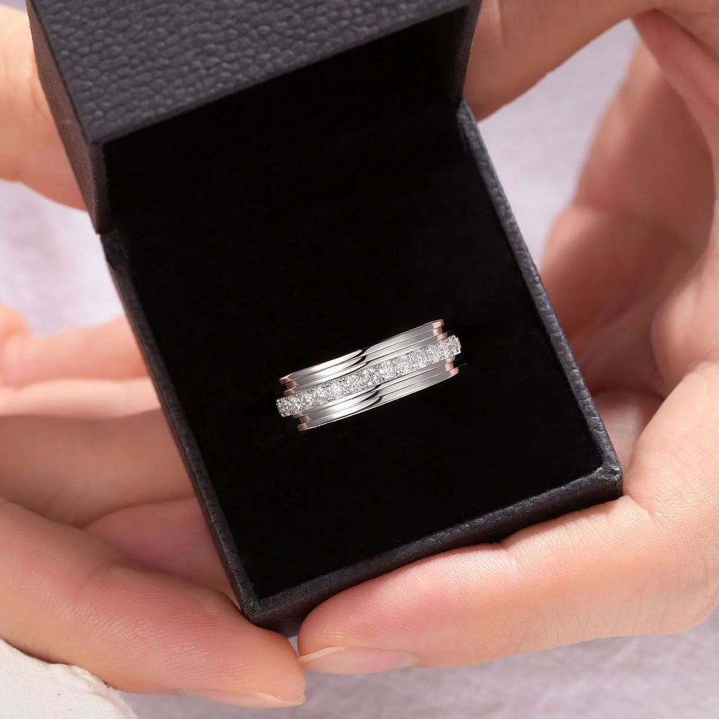 Men’s Moissanite Pave Ring