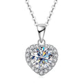 1ct  Heart Moissanite Pendant