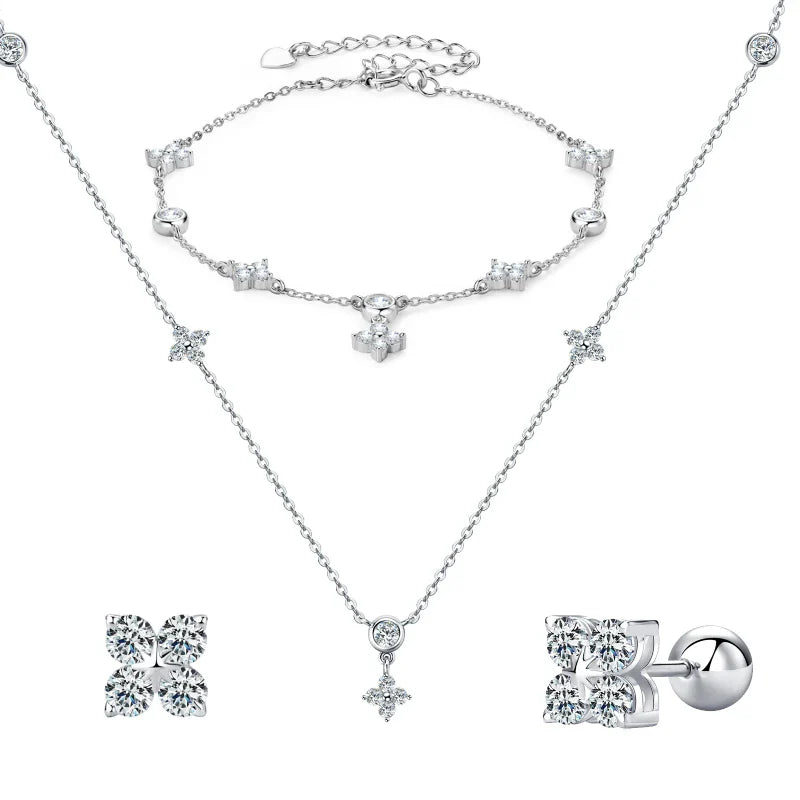 Four Leaf Clover Jewelry Set