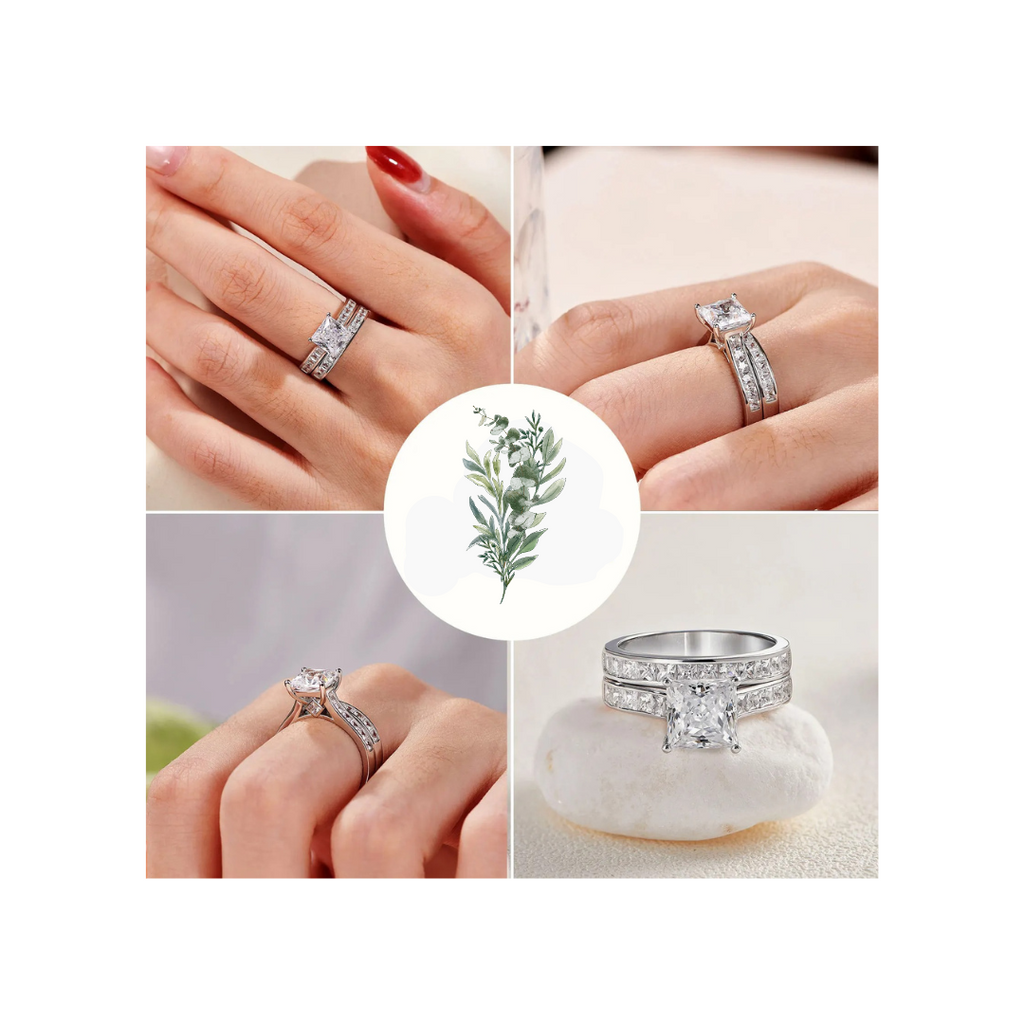 2 Piece Classic Rings Set