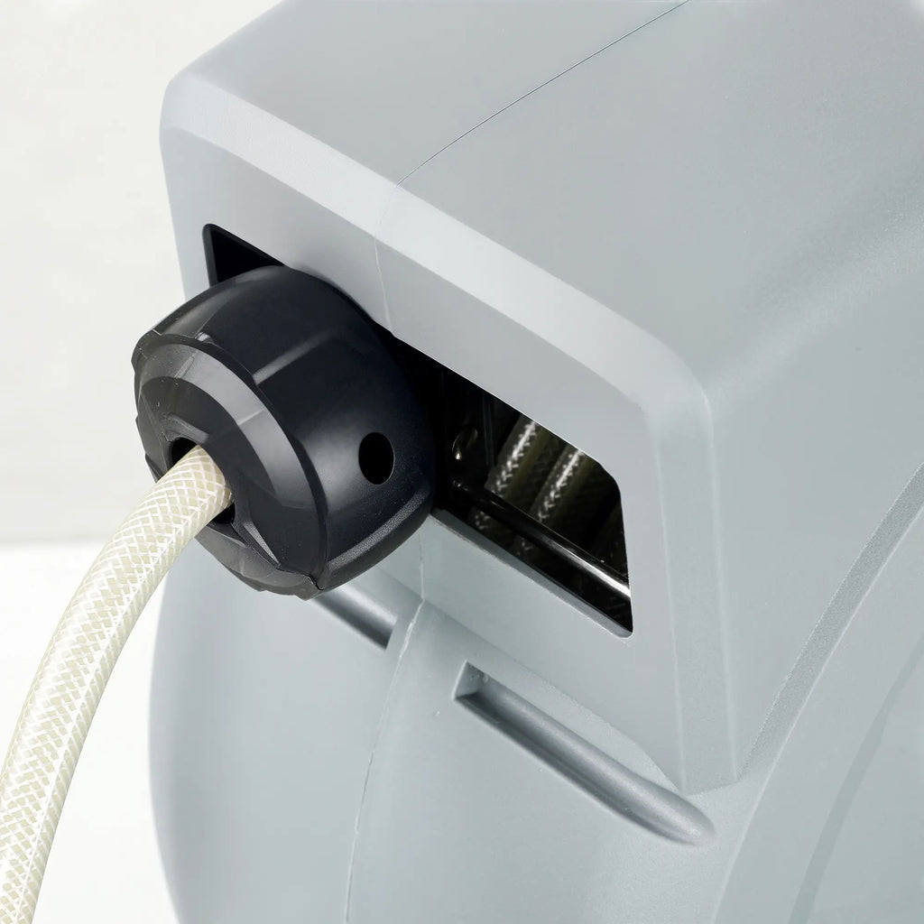 Outsunny Schlauchtrommel Gartenschlauch 30m Automatik 7 Sprühfunktionen