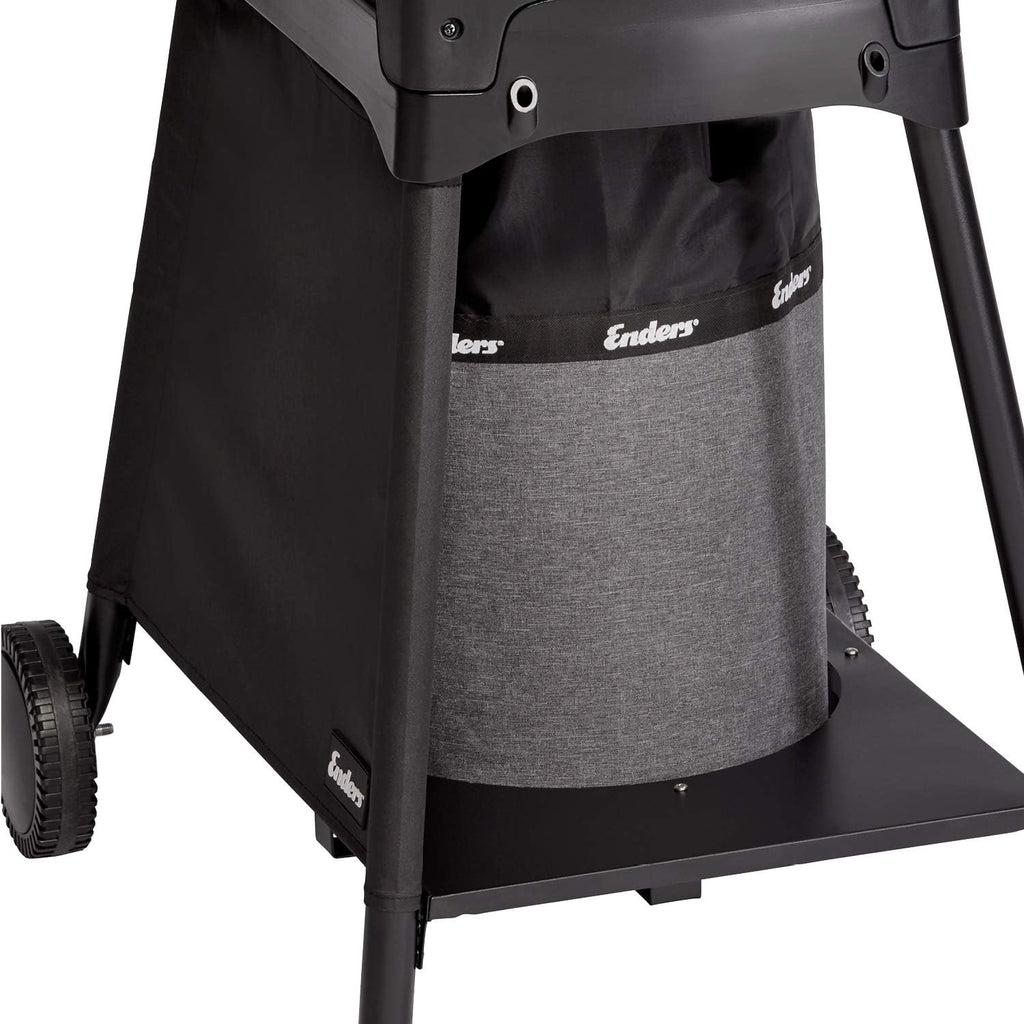 EndersGasgrill Urban II Pro, Tischgrill, Grillen-, Kochen- und Backen Funktion, 2 Brenner Edelstahl, mit Grill-Thermometer, Balkon-, Camping-Grill, Aluguss-Gehäuse, Gusseisen-Rost, #2062